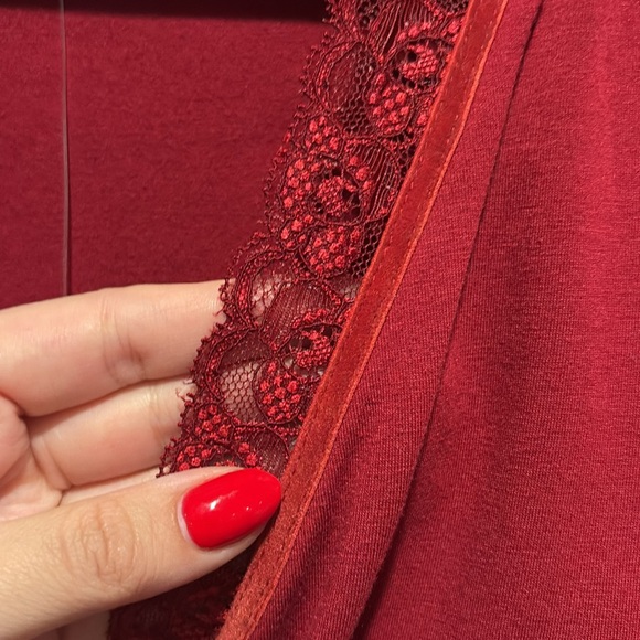 NWT RENA ROWAN RED BLOUSE - Picture 4 of 5